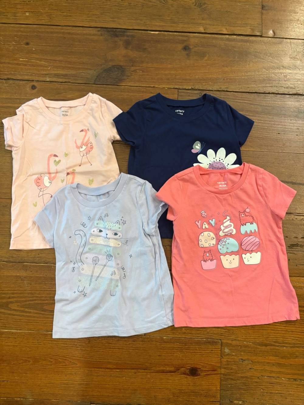 Carter's toddler short-sleeved shirts set of 4